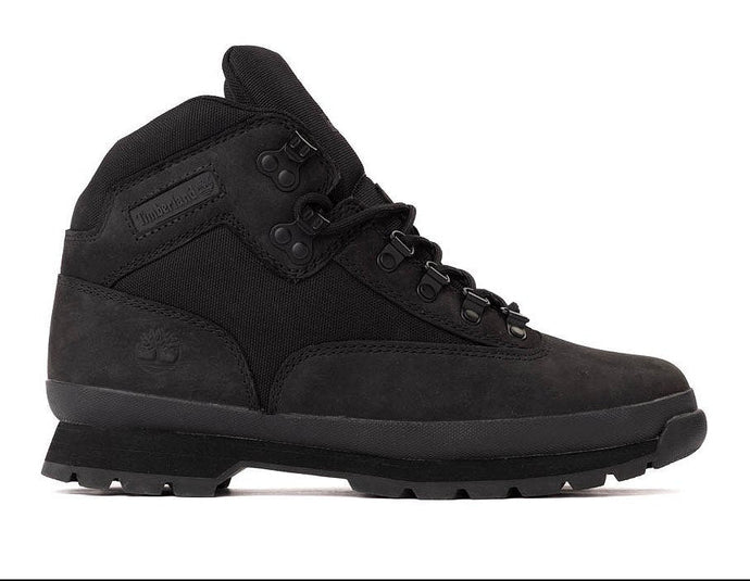 Timberland Black Nubuck Euro Hiker Shoe