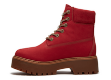 Load image into Gallery viewer, Timberland Women's Premium Stone Street 6-inch Lace Up Red Waterproof Boot #CET11