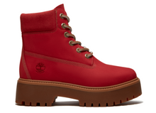 Load image into Gallery viewer, Timberland Women's Premium Stone Street 6-inch Lace Up Red Waterproof Boot #CET11