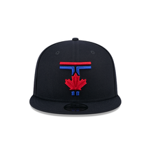 Load image into Gallery viewer, Toronto Blue Jays New Era 9Fifty 950 City Connect Black Multi Color Logo Snapback Cap