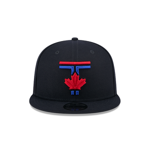 Toronto Blue Jays New Era 9Fifty 950 City Connect Black Multi Color Logo Snapback Cap