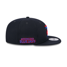 Load image into Gallery viewer, Toronto Blue Jays New Era 9Fifty 950 City Connect Black Multi Color Logo Snapback Cap