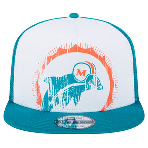 Miami Dolphins New Era 9Fifty 950 Snapback Distressed Hat