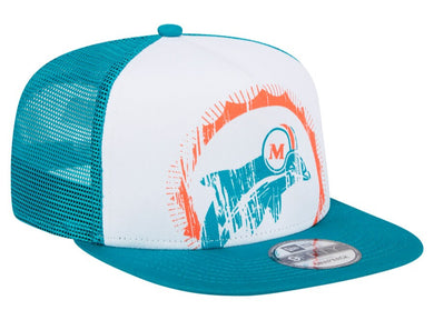 Miami Dolphins New Era 9Fifty 950 Snapback Distressed Hat