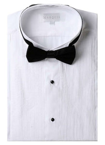 Tuxedo Shirt with Bowtie in White and Black Colors - Regular Fit