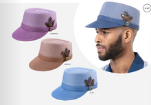 Load image into Gallery viewer, Braided Two Tone &amp; Solid Colors Legionnaire Hat # H67 H66