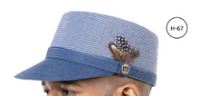 Load image into Gallery viewer, Braided Two Tone &amp; Solid Colors Legionnaire Hat # H67 H66