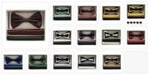 Load image into Gallery viewer, Two Tone Three Layer Bow Tie with Two Hankies # BT3T100