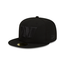 Load image into Gallery viewer, Washington Commanders New Era 59Fifty Double Black 5950 Fitted Cap