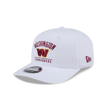 Load image into Gallery viewer, Washington Commanders White New Era 9Seventy 970 Stretch Snap Snapback New Era Cap