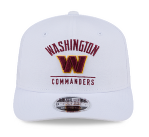 Washington Commanders White New Era 9Seventy 970 Stretch Snap Snapback New Era Cap