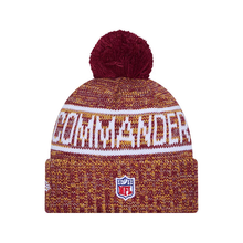 Load image into Gallery viewer, Washington Commanders Pom Sport Knit New Era Sideline Beanie