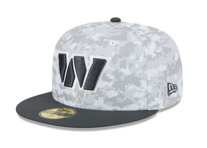 Washington Commanders Salute to Service New Era 5950 Digital Camo 59Fifty Fitted Cap