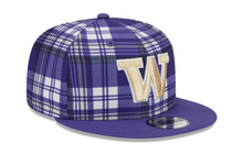 Load image into Gallery viewer, Washington Huskies New Era 9Fifty 950 Snapback Plaid Cap