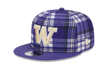 Load image into Gallery viewer, Washington Huskies New Era 9Fifty 950 Snapback Plaid Cap