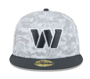 Washington Commanders Salute to Service New Era 5950 Digital Camo 59Fifty Fitted Cap