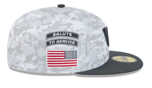 Washington Commanders Salute to Service New Era 5950 Digital Camo 59Fifty Fitted Cap