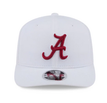 Load image into Gallery viewer, Alabama Crimson Tide White &amp; Crimson 9Seventy 970 New Era Stretch Snapback Cap