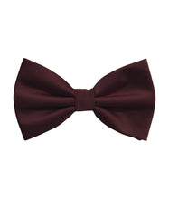 Load image into Gallery viewer, Solid Color Bow Tie &amp; Pocket Square Hanky in 69 Colors # BT100