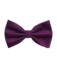 Load image into Gallery viewer, Solid Color Bow Tie &amp; Pocket Square Hanky in 69 Colors # BT100