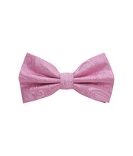 Load image into Gallery viewer, Paisley Design Bow Tie &amp; Pocket Square Hanky in 45 Colors # BT600