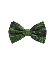 Load image into Gallery viewer, Paisley Design Bow Tie &amp; Pocket Square Hanky in 45 Colors # BT600