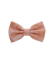 Load image into Gallery viewer, Paisley Design Bow Tie &amp; Pocket Square Hanky in 45 Colors # BT600