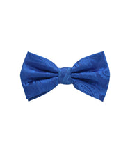 Load image into Gallery viewer, Paisley Design Bow Tie &amp; Pocket Square Hanky in 45 Colors # BT600