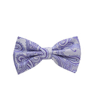 Load image into Gallery viewer, Paisley Design Bow Tie &amp; Pocket Square Hanky in 45 Colors # BT600