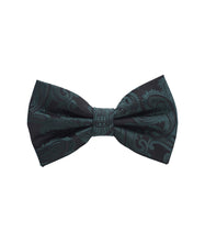 Load image into Gallery viewer, Paisley Design Bow Tie &amp; Pocket Square Hanky in 45 Colors # BT600