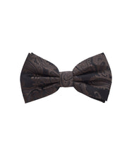 Load image into Gallery viewer, Paisley Design Bow Tie &amp; Pocket Square Hanky in 45 Colors # BT600