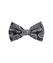 Load image into Gallery viewer, Paisley Design Bow Tie &amp; Pocket Square Hanky in 45 Colors # BT600
