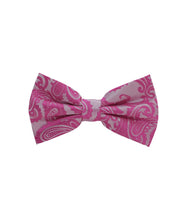Load image into Gallery viewer, Paisley Design Bow Tie &amp; Pocket Square Hanky in 45 Colors # BT600