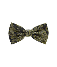 Load image into Gallery viewer, Paisley Design Bow Tie &amp; Pocket Square Hanky in 45 Colors # BT600