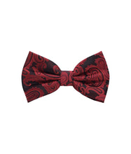 Load image into Gallery viewer, Paisley Design Bow Tie &amp; Pocket Square Hanky in 45 Colors # BT600