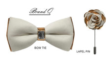 Load image into Gallery viewer, Velvet Bow Tie with Lapel Pin