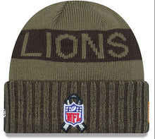 Load image into Gallery viewer, Detroit Lions Salute to Service New Era Sideline Beanie