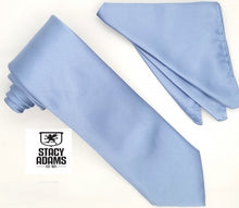 Load image into Gallery viewer, Stacy Adams Solid Heavy Satin Tie and Hanky Set