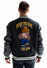 Load image into Gallery viewer, Top Gun FEAR THE GOAT Greatest Of All Time Varsity Jacket