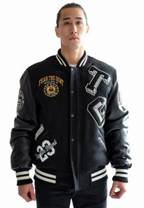 Top Gun FEAR THE GOAT Greatest Of All Time Varsity Jacket