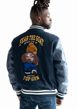 Load image into Gallery viewer, Top Gun FEAR THE GOAT Greatest Of All Time Varsity Jacket