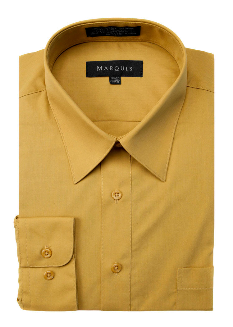 Men's Regular Fit Dress Shirts available in 31 Colors 17.5/ XL / 36-37 / Mustard Men's Regular Fit Dress Shirts available in 31 Colors 17.5/ XL / 36-37 / Mustard