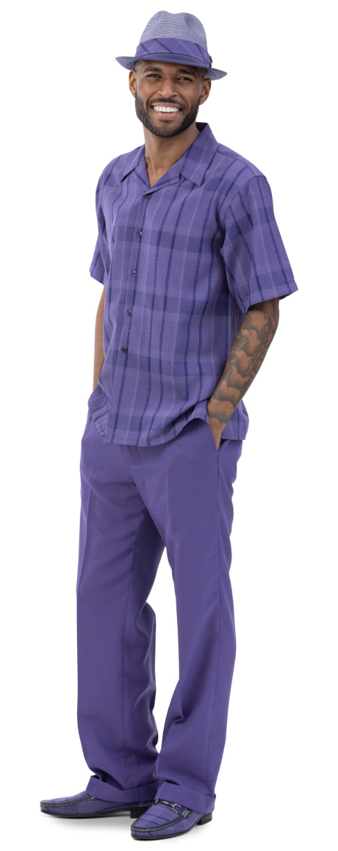 Purple Two Piece Leisure Suit