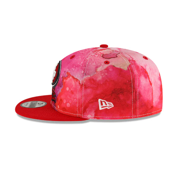 San Francisco 49ers 2022 Ink Dye Sideline Snapback Cap - Sports Addict