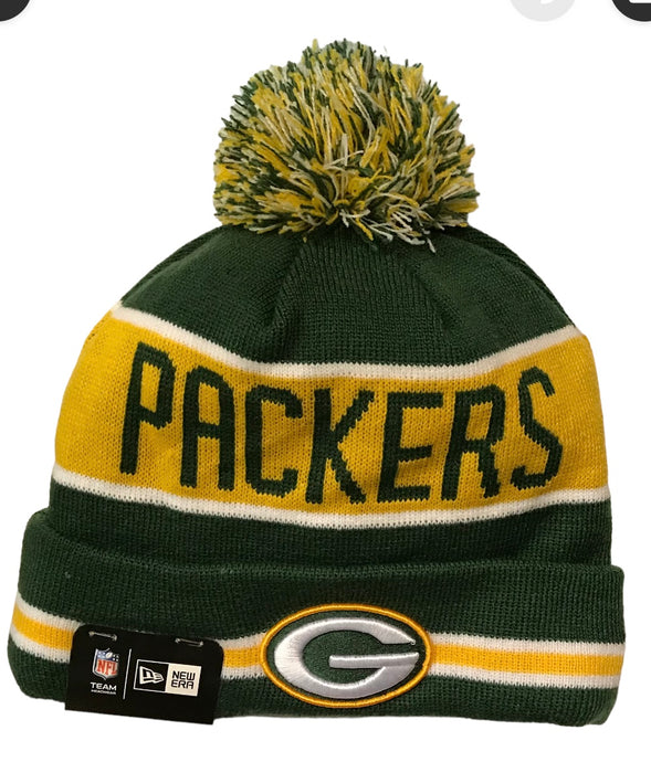 Green Bay Packers New Era Pom Knit Beanie