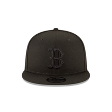 Load image into Gallery viewer, Boston Red Sox New Era 9Fifty Snapback Black on Black