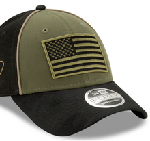 Load image into Gallery viewer, Brad Keselowski #9 New Era 9Forty Military Salute Olive Black Adjustable Snapback Hat