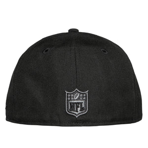 Dallas Cowboys New Era Black with Black Star Outlined Gray 59Fifty Hat