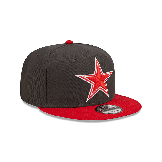 Dallas Cowboys New Era 9Fifty Steel Clouds Grey & Scarlet Red Snapback Hat