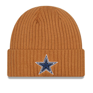 Dallas Cowboys New Era Classic Light Bronze Knit Hat
